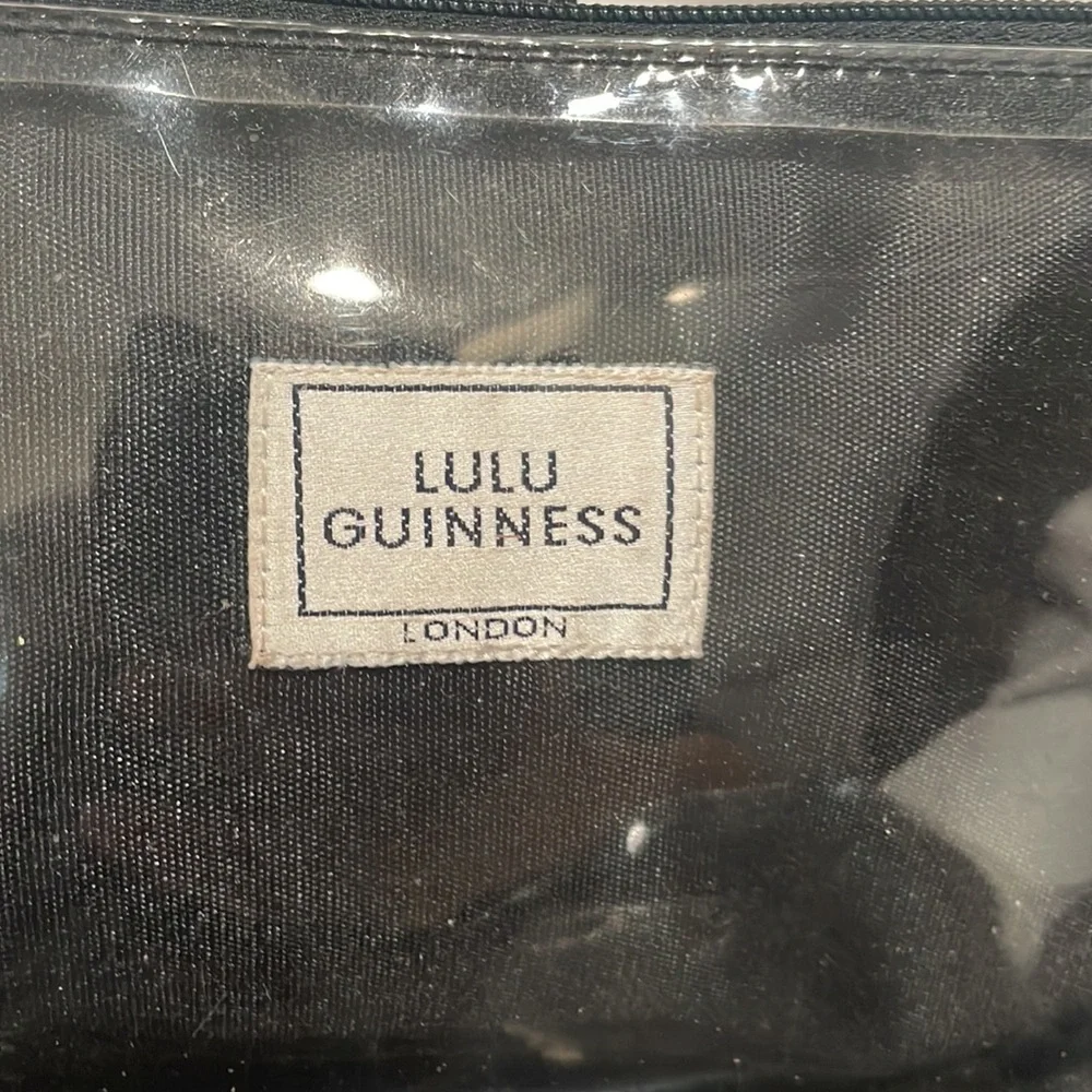 Lulu Guinness Cosmetic Case. Garden motif. Gently used.